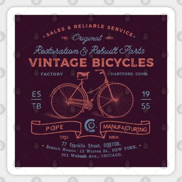 Vintage Bicycles Sticker by spicoli13